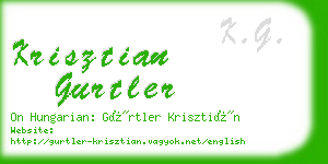 krisztian gurtler business card